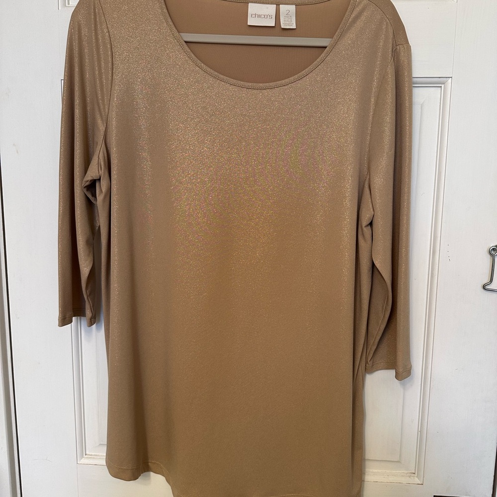 Chico's Gold Women's Top